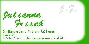 julianna frisch business card